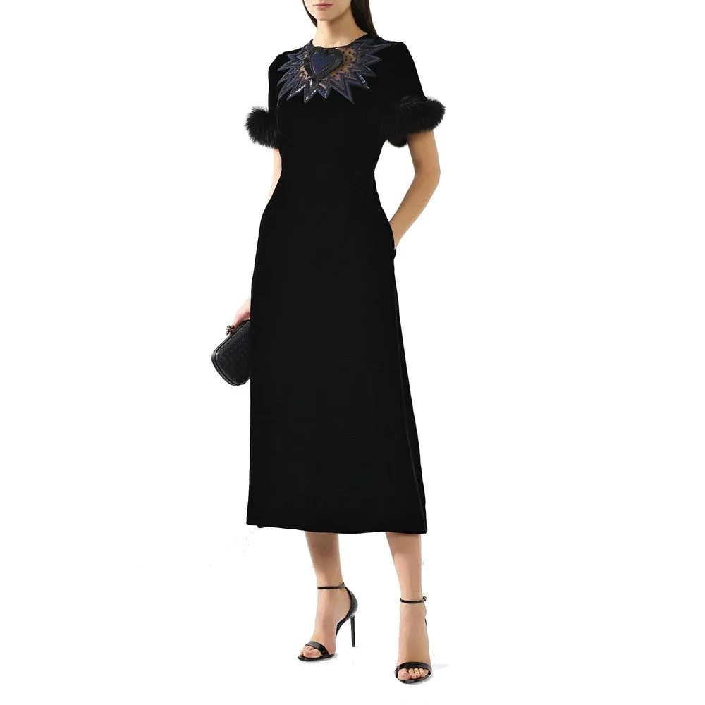 Black Viscose Casual Dress - Image 2