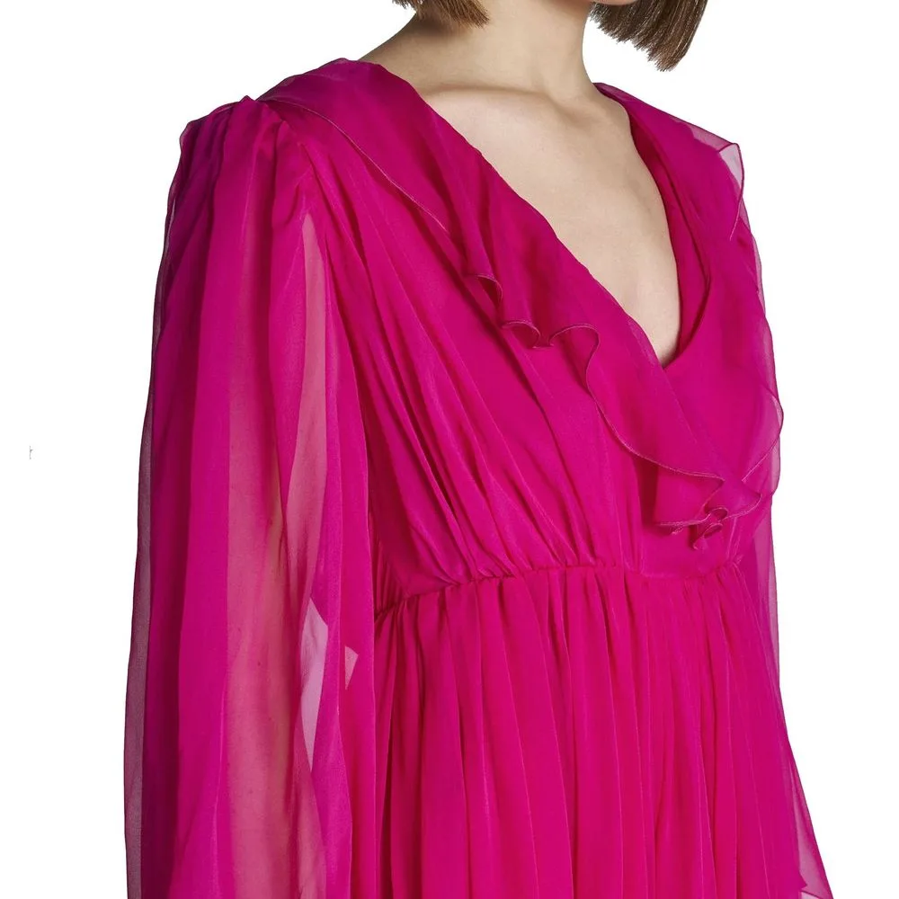 Multicolor Silk Cocktail Dress - Image 4