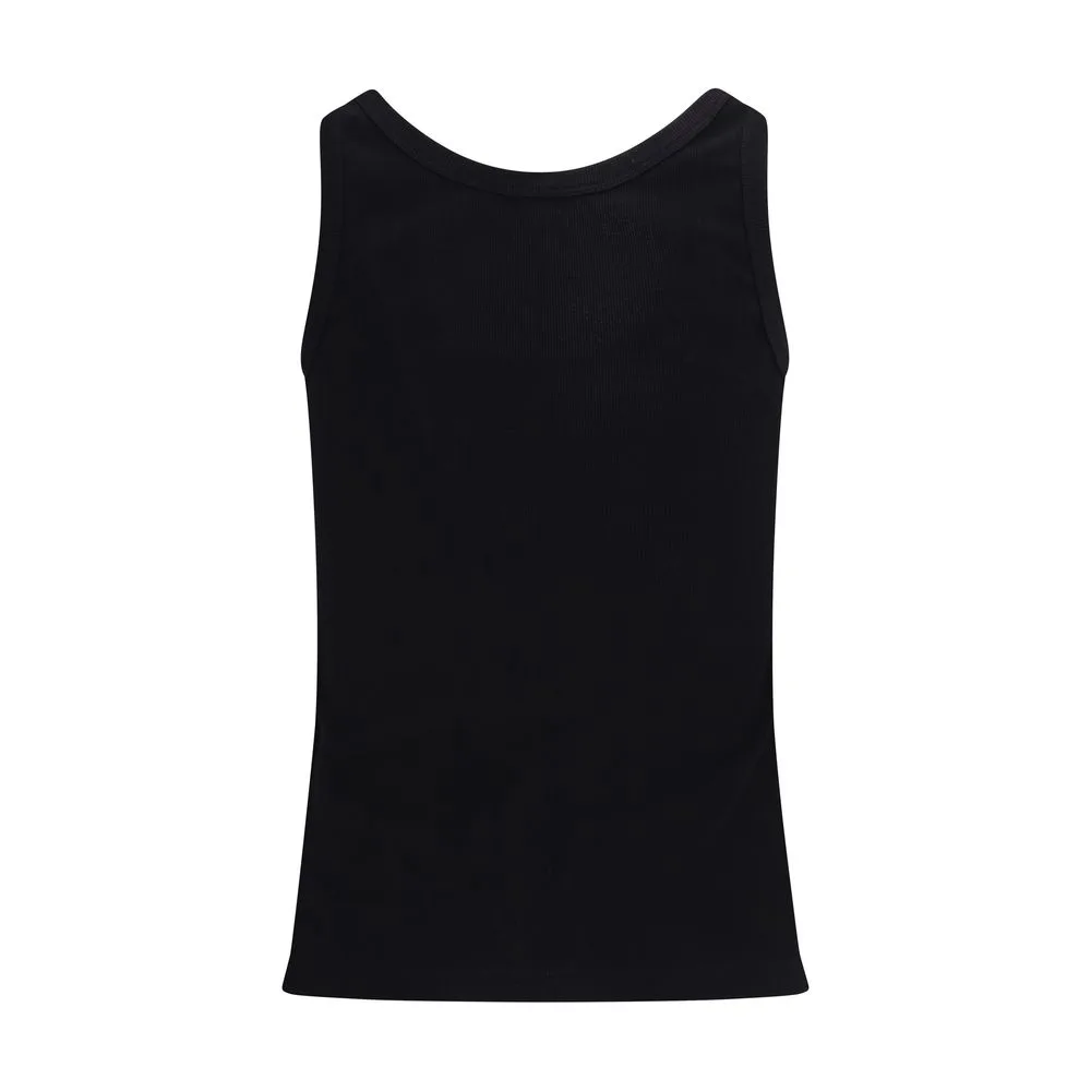 Black Cotton Tank Tops - Image 2