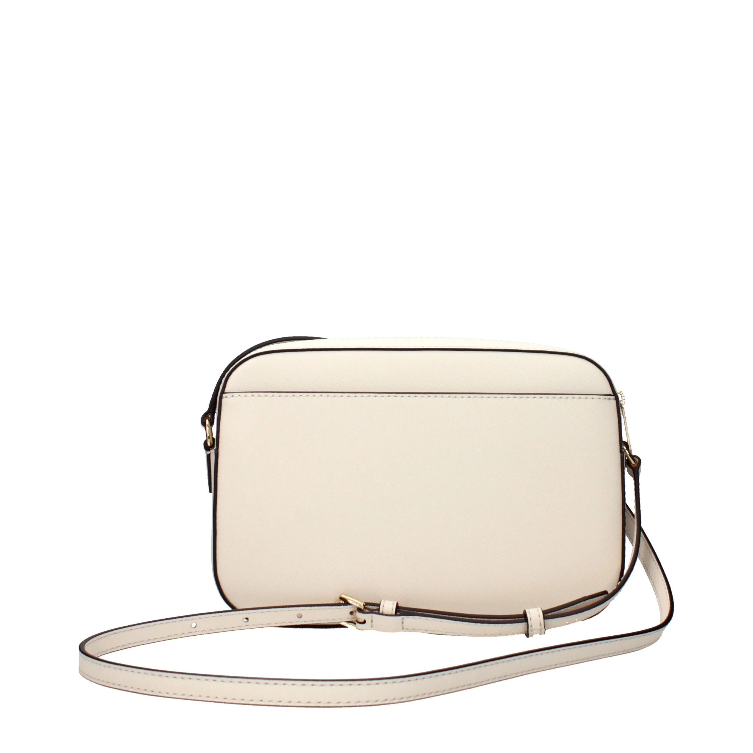 Beige Leather Crossbody Bag - Image 3