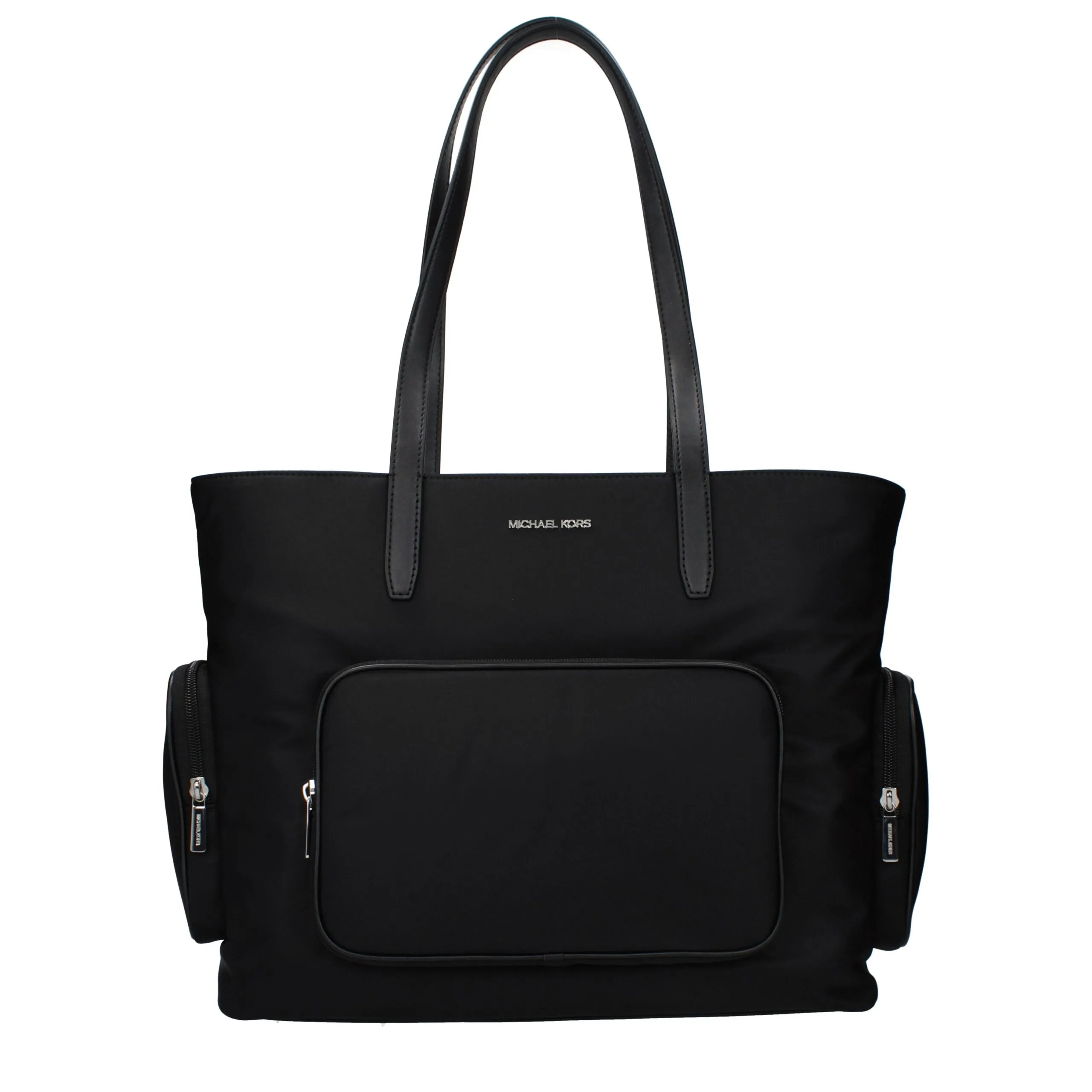 Black Fabric Shoulder Bag