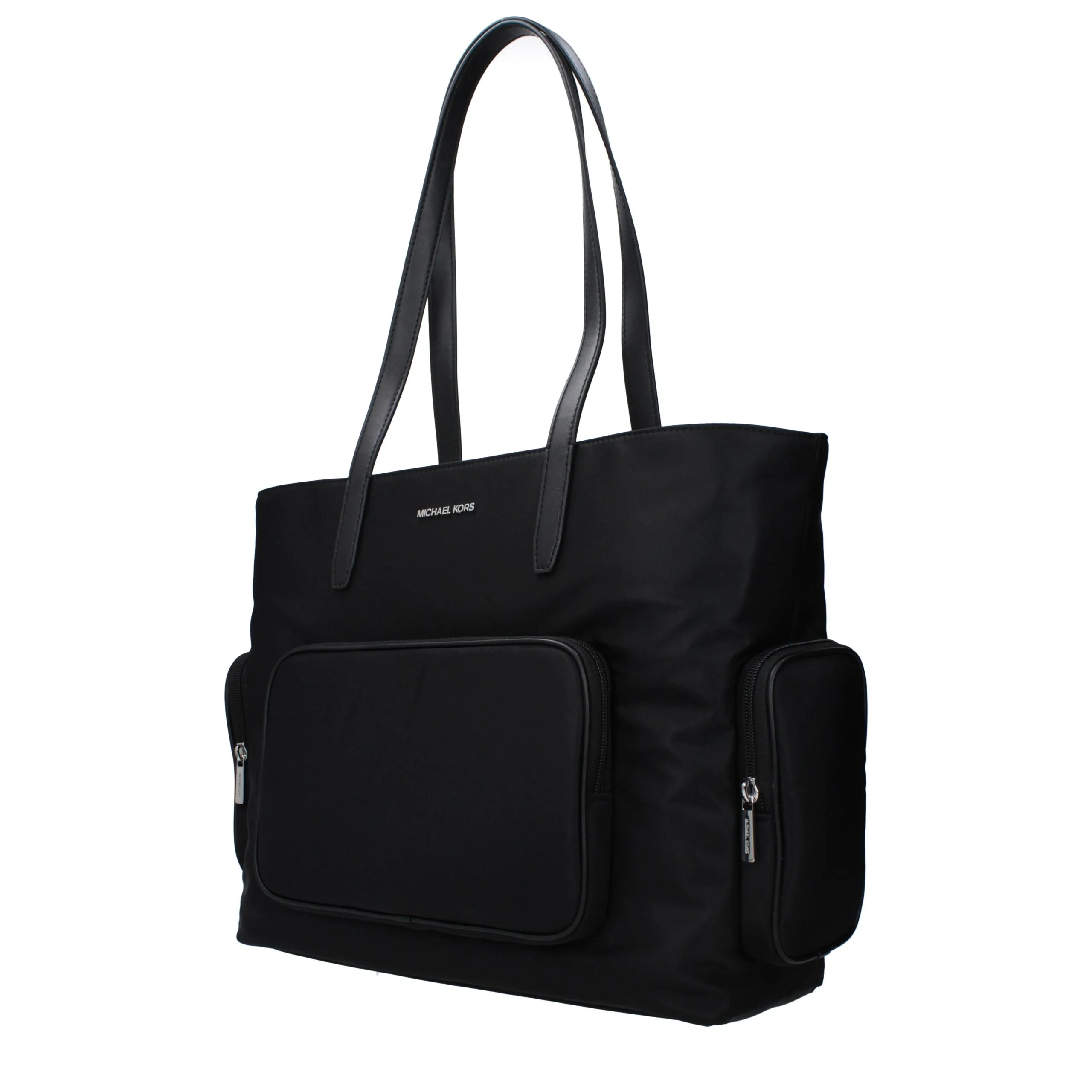 Black Fabric Shoulder Bag - Image 2