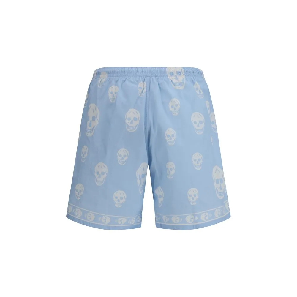 Blue Polyamide Shorts - Image 2