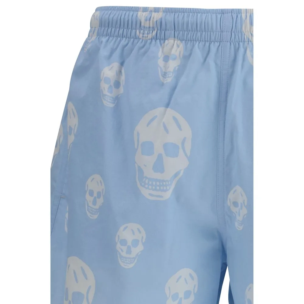 Blue Polyamide Shorts - Image 3