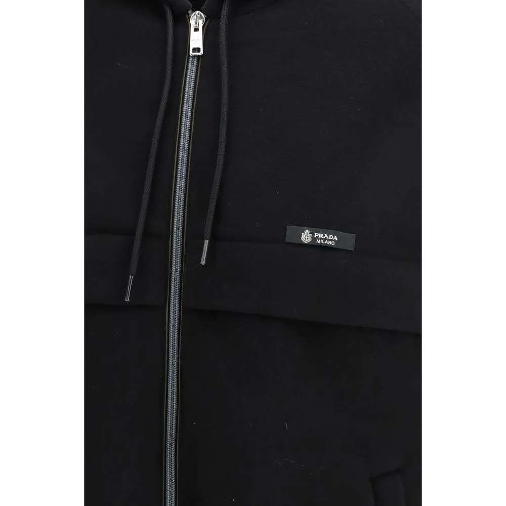 Black Polyester Shell Jacket - Image 3