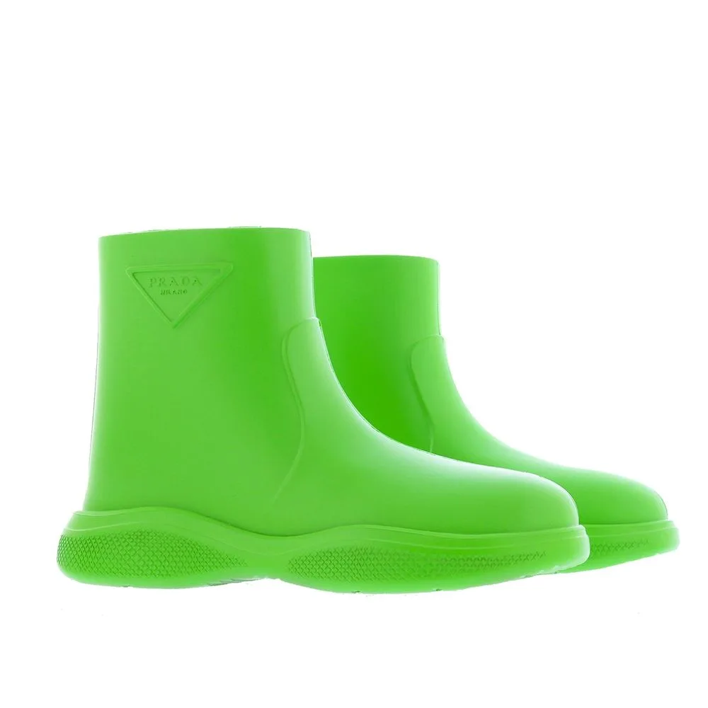 Bicolor Rubber Ankle Boots - Image 2