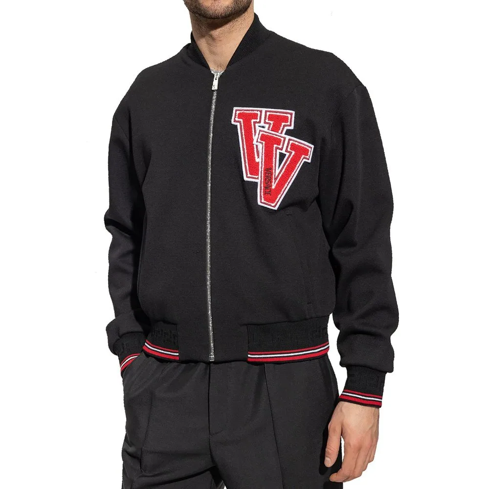 Black Virgin Wool Bomber - Image 2