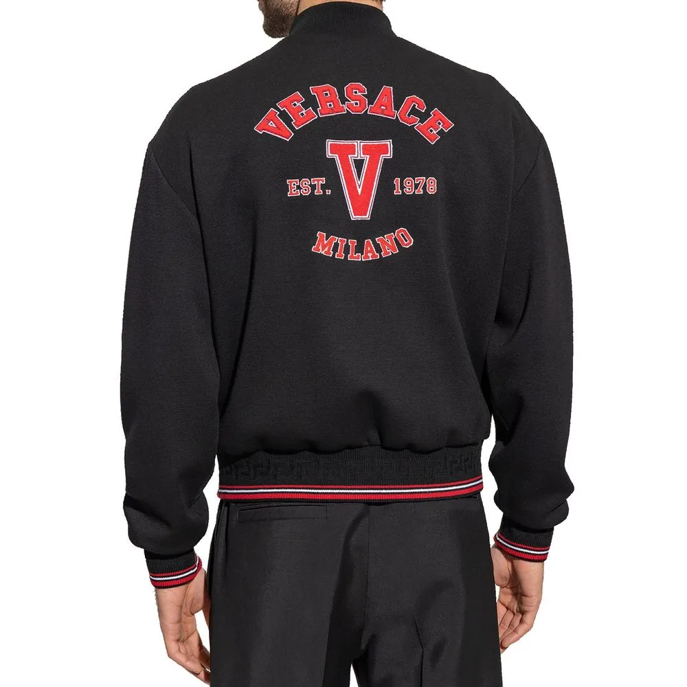 Black Virgin Wool Bomber - Image 3