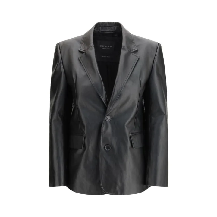 Black Calf Leather Bos Taurus Leather Jacket