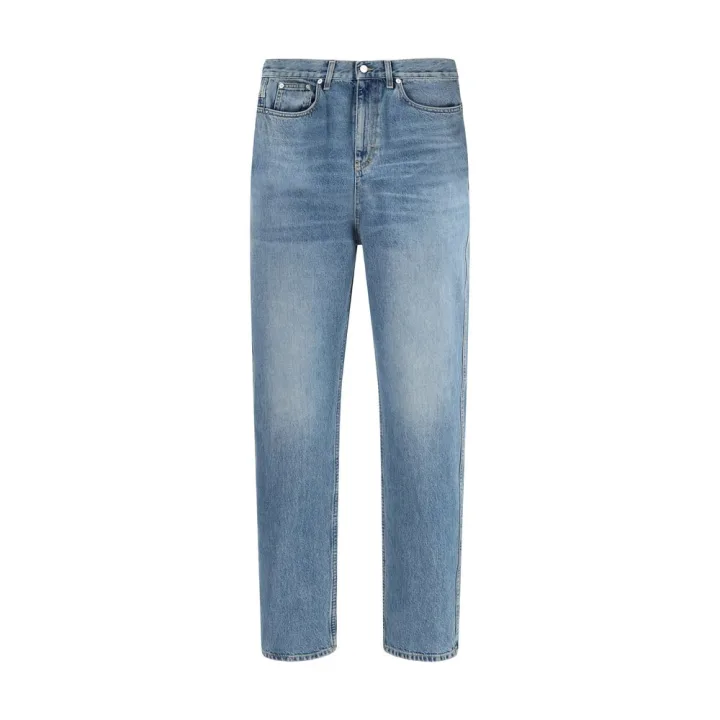 Blue Cotton Slim Fit Jeans