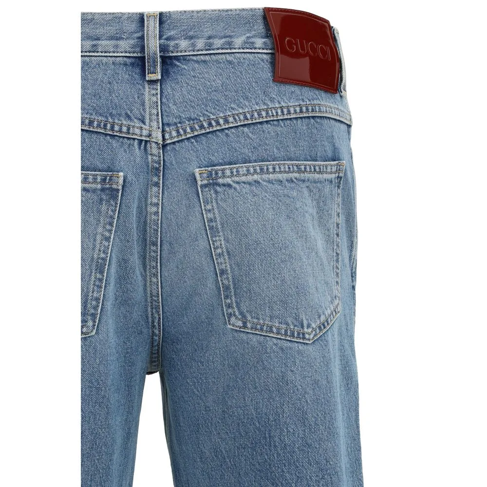 Blue Cotton Slim Fit Jeans - Image 3