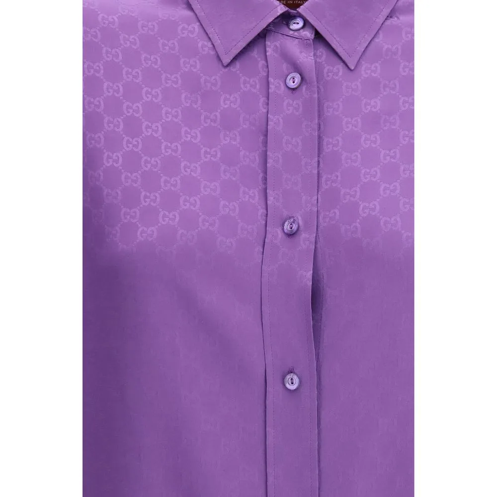 Purple Silk Shirt - Image 3