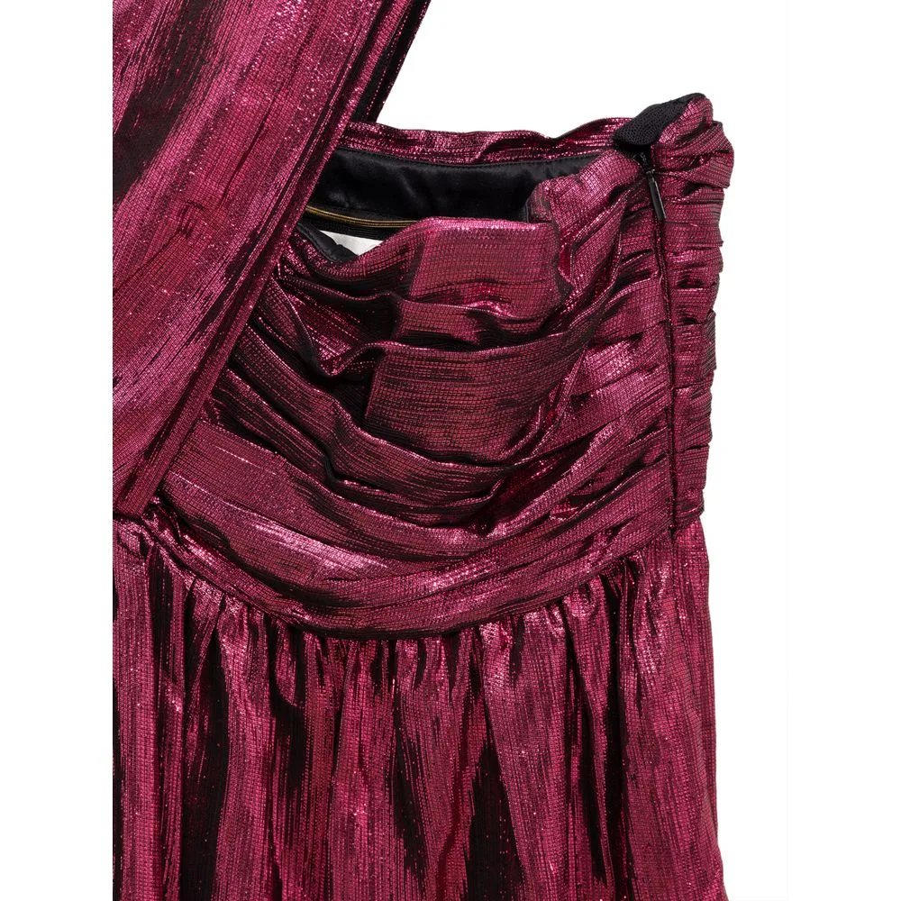 Fuchsia Viscose Short Dress - Image 4