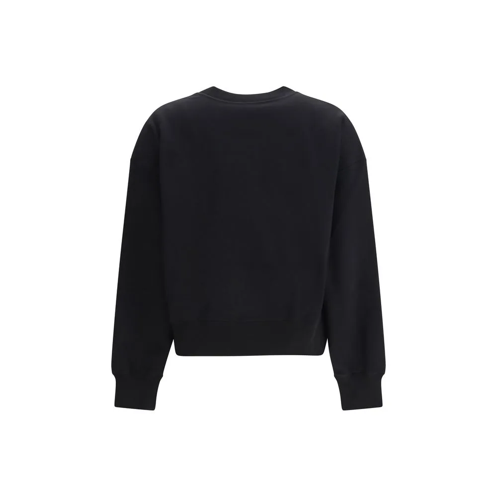 Black Cotton Sweatshirt - Image 2