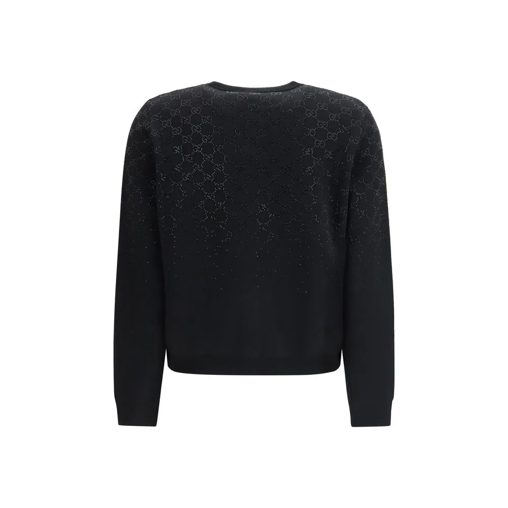 Black Wool Cardigan - Image 2