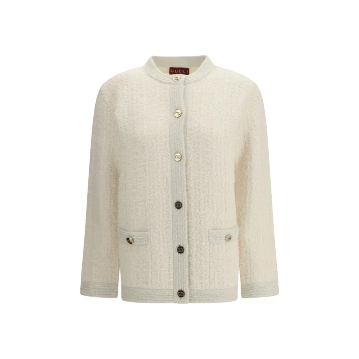 Beige Wool Cardigan