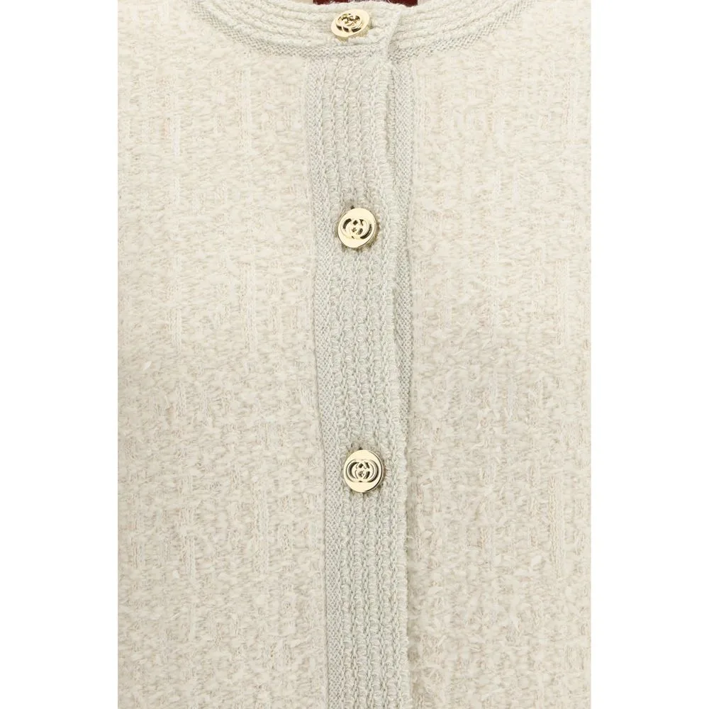 Beige Wool Cardigan - Image 3