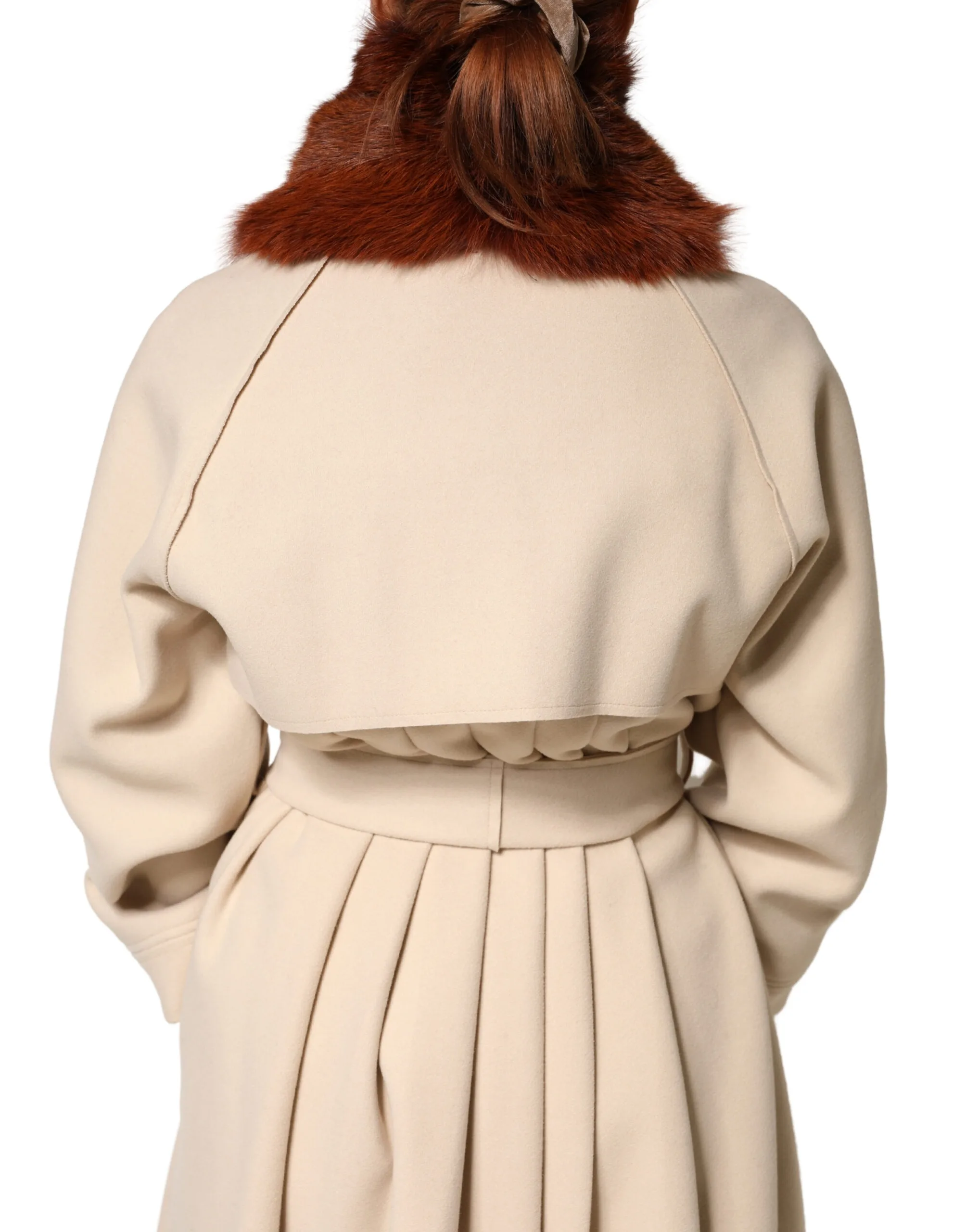 Brown Mink Fur Collar Women Neck Wrap 60cm x 14cm Scarf - Image 2