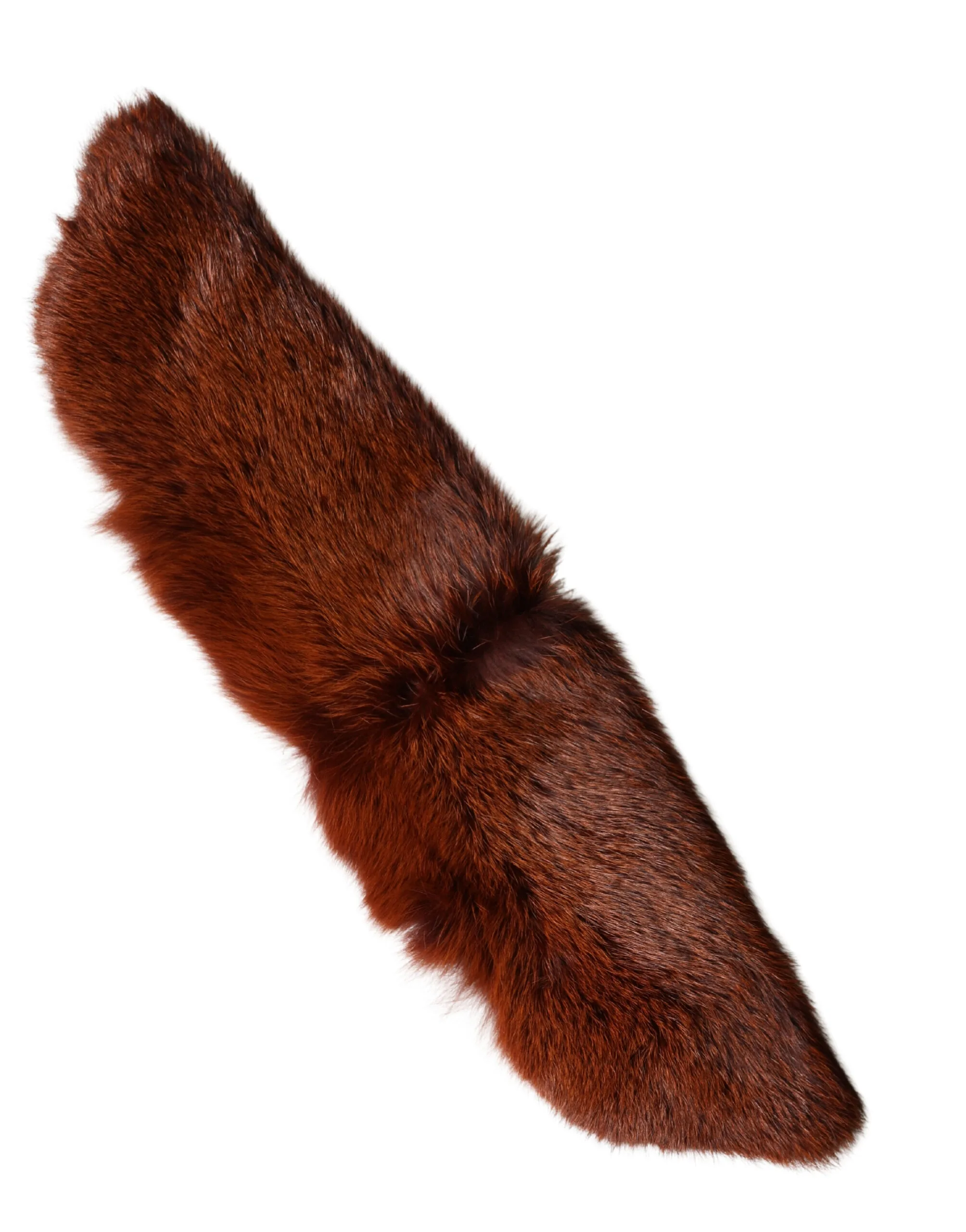 Brown Mink Fur Collar Women Neck Wrap 60cm x 14cm Scarf - Image 6