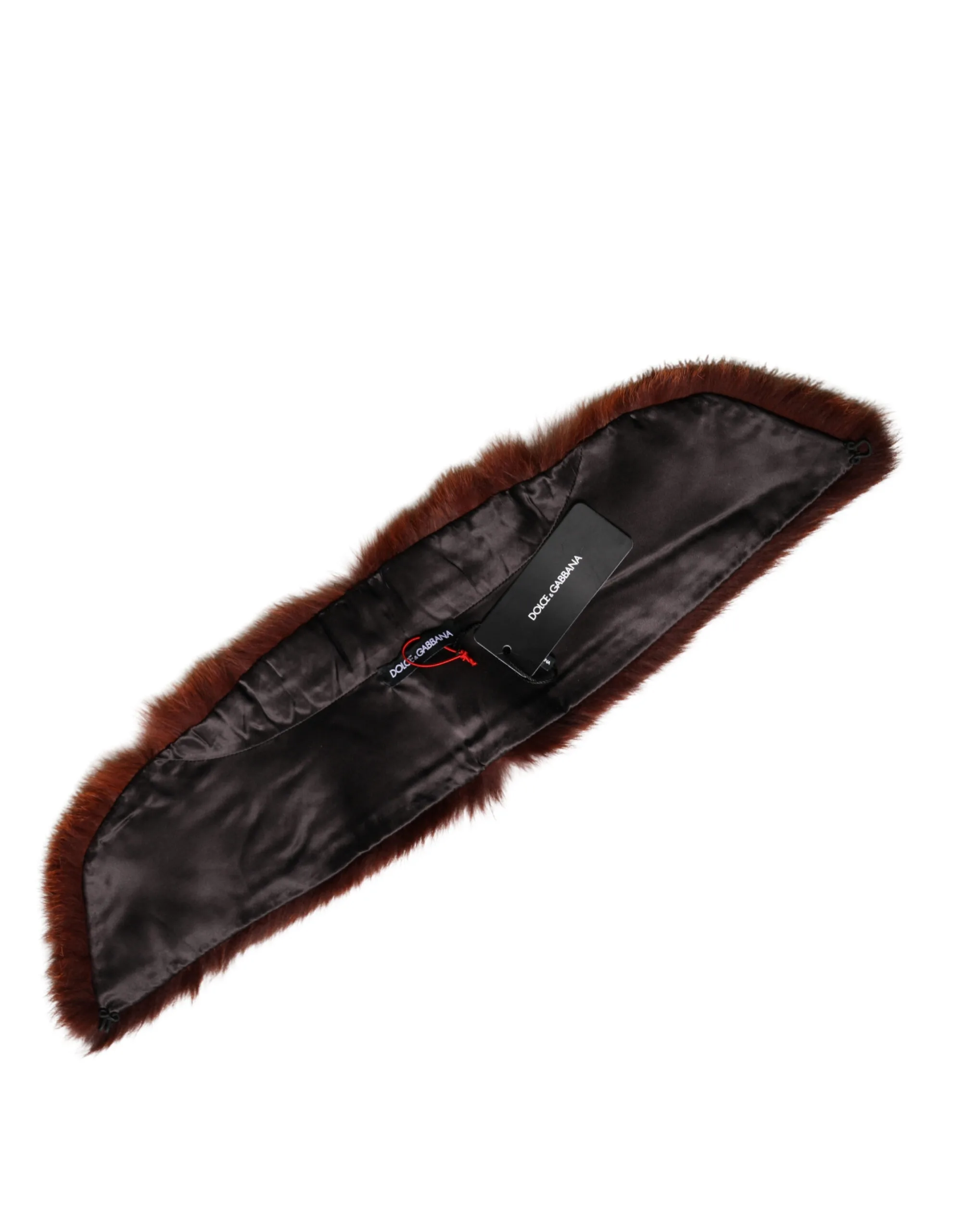 Brown Mink Fur Collar Women Neck Wrap 60cm x 14cm Scarf - Image 7