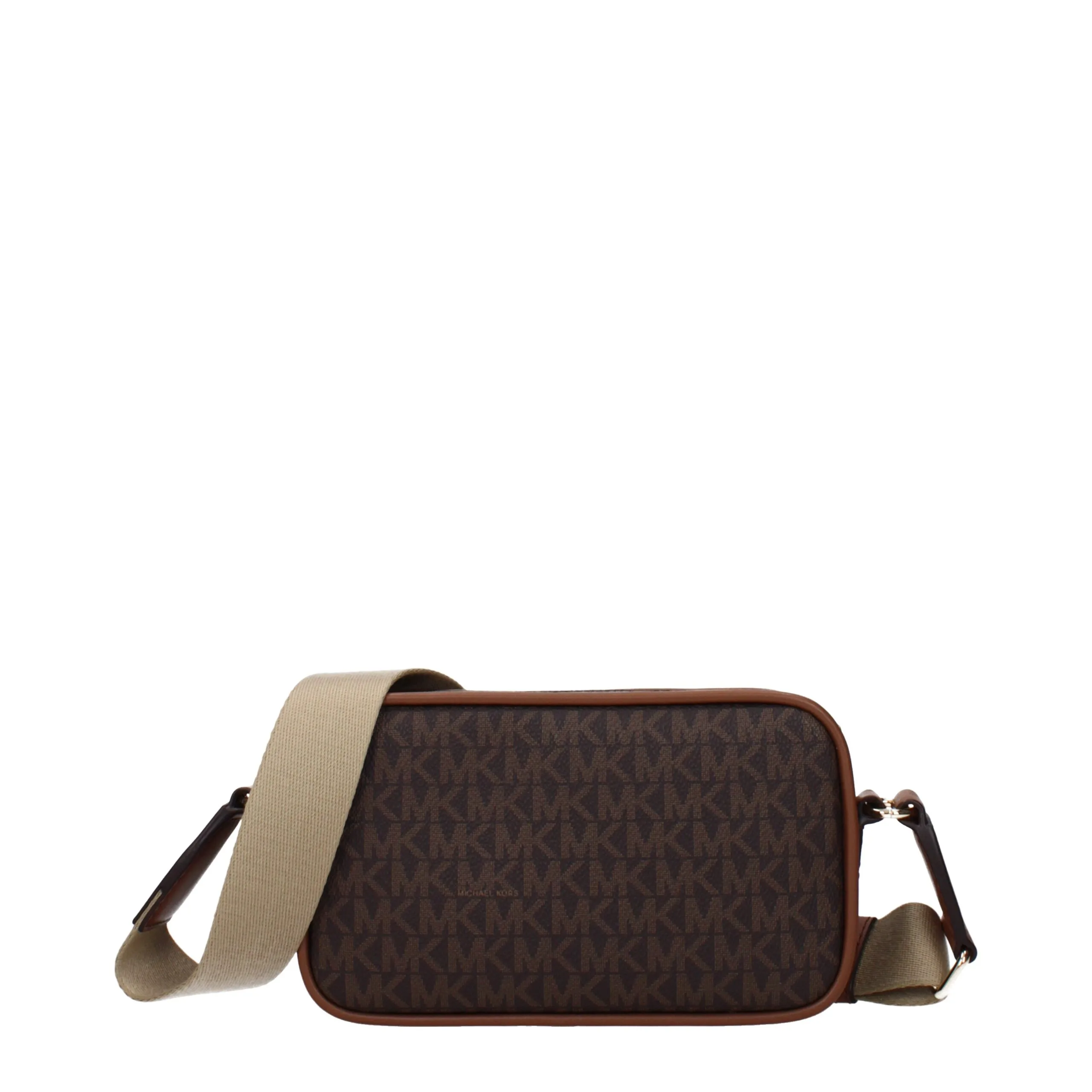 Brown Fabric Crossbody Bag - Image 3