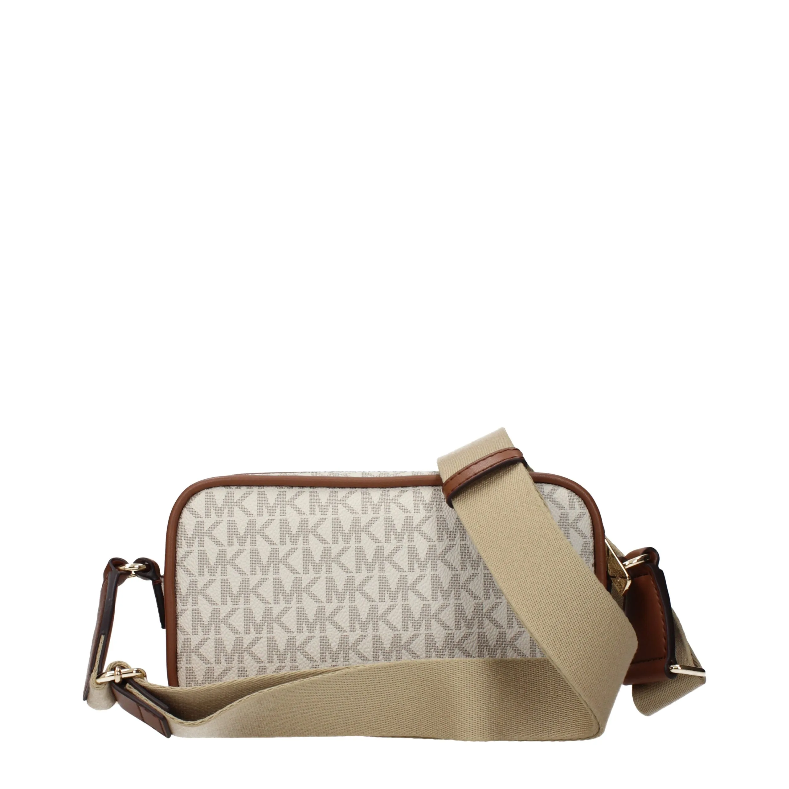 Beige Fabric Crossbody Bag - Image 3