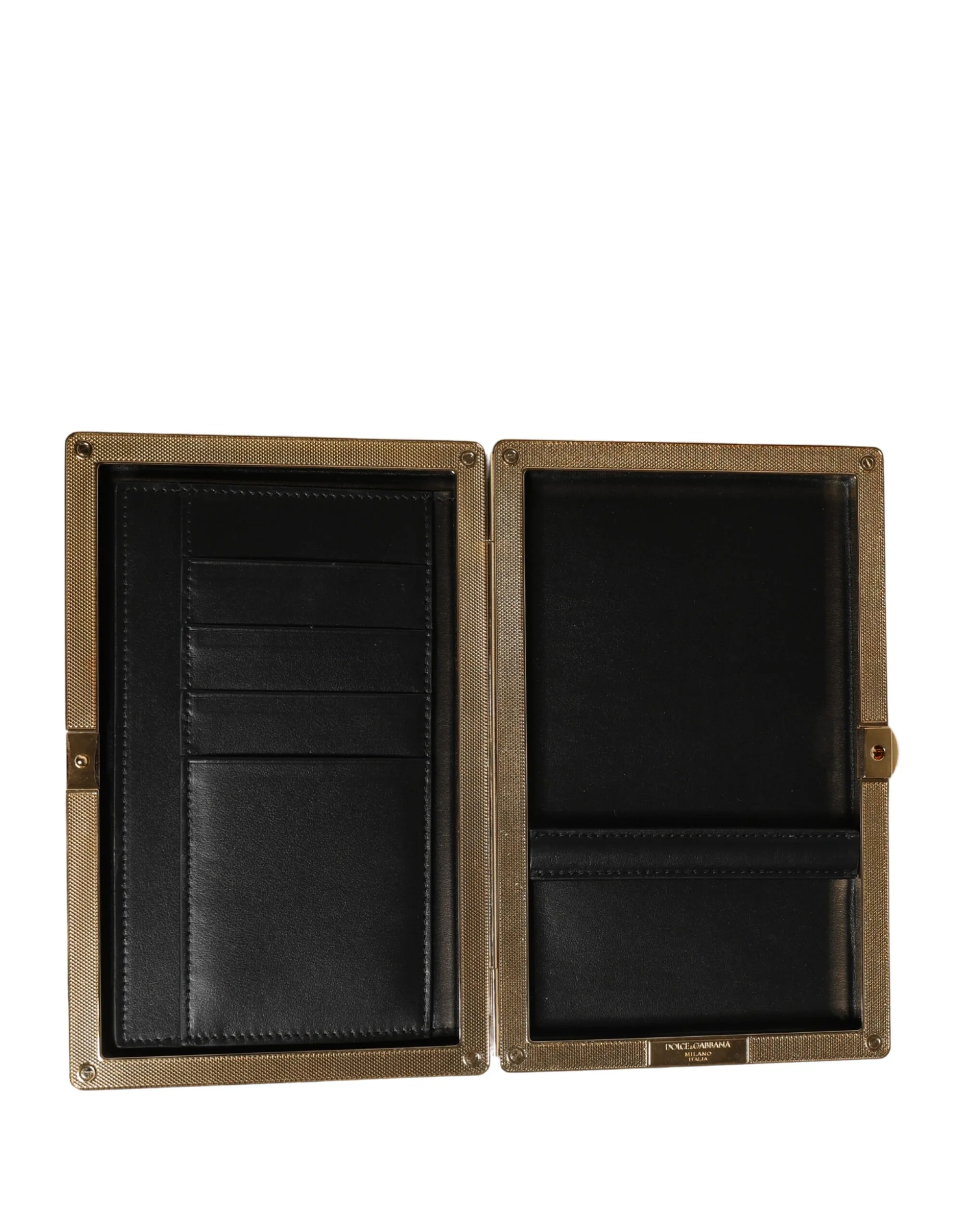 Brown Calfskin Leather Clutch Evening Women Purse Bag - Image 4