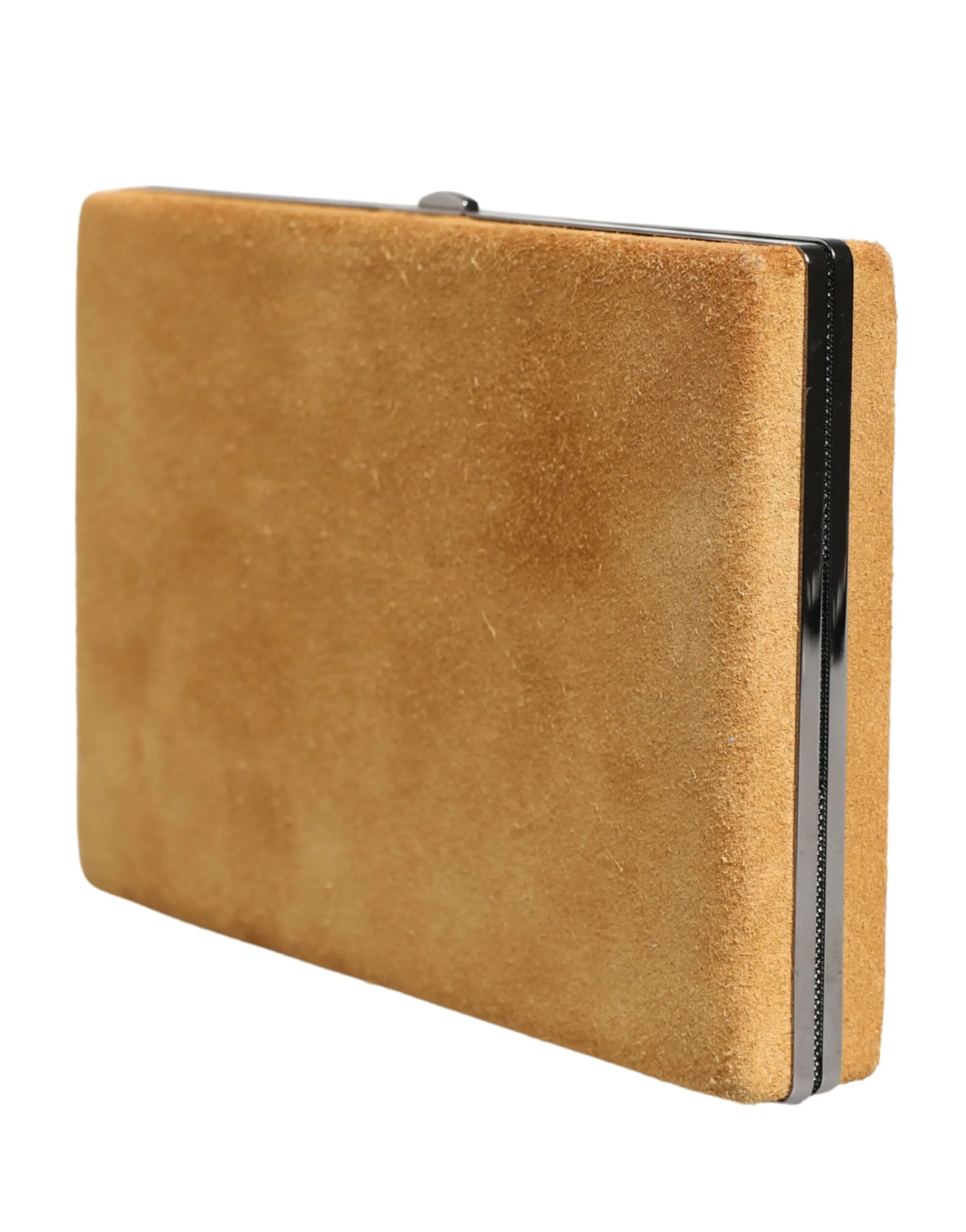 Beige Velvet Calf Leather Clutch Evening Women Purse Bag - Image 2