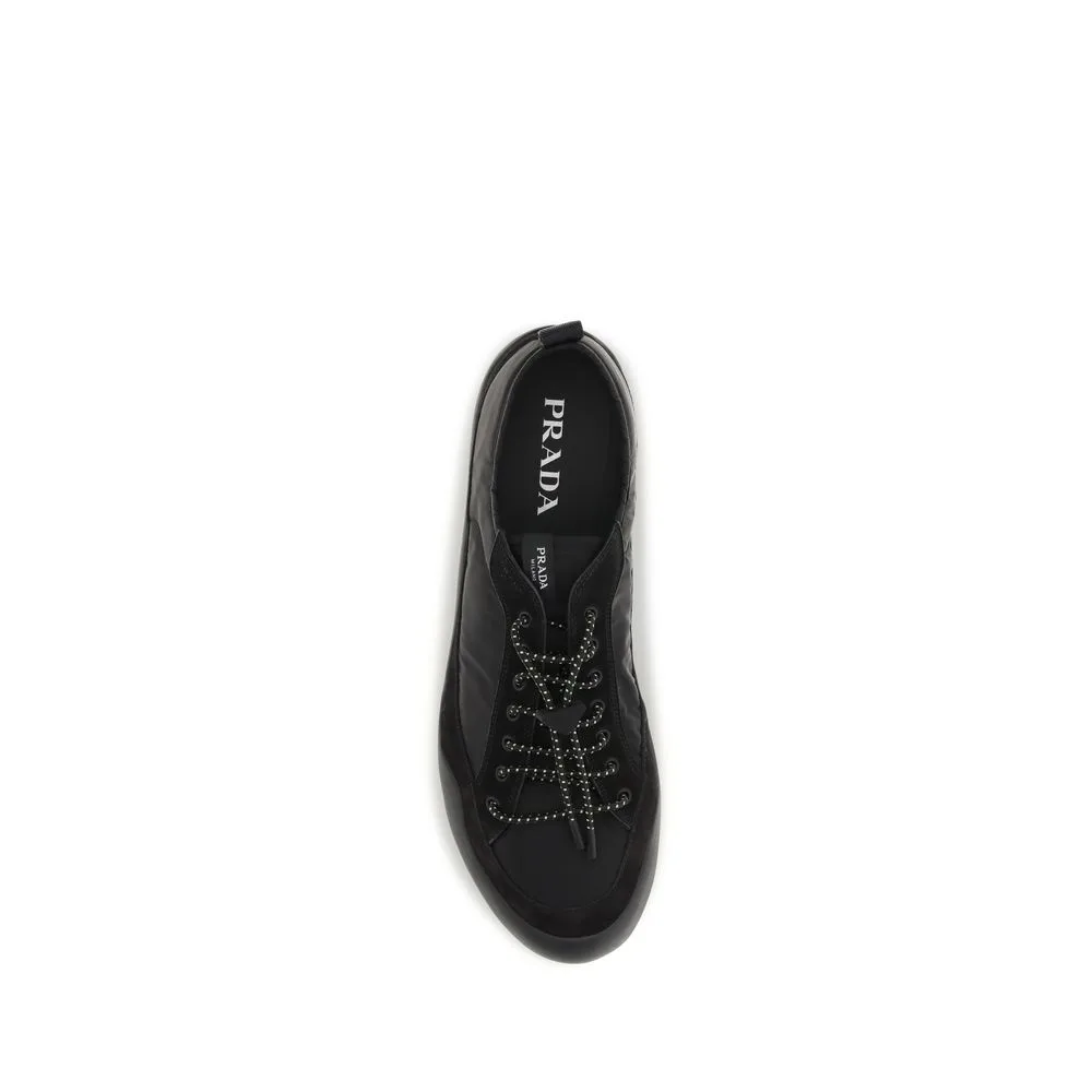 Black Fabric Athletic Sneakers - Image 4