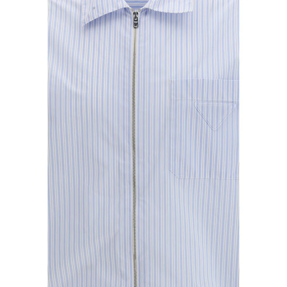 Blue Polyamide Pattern Shirt - Image 3