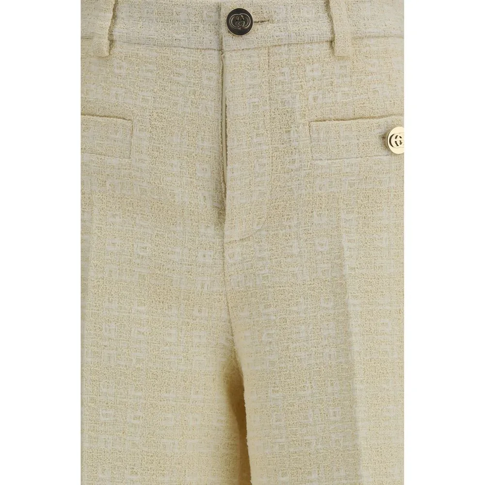 Beige Cotton Dress Pants - Image 3
