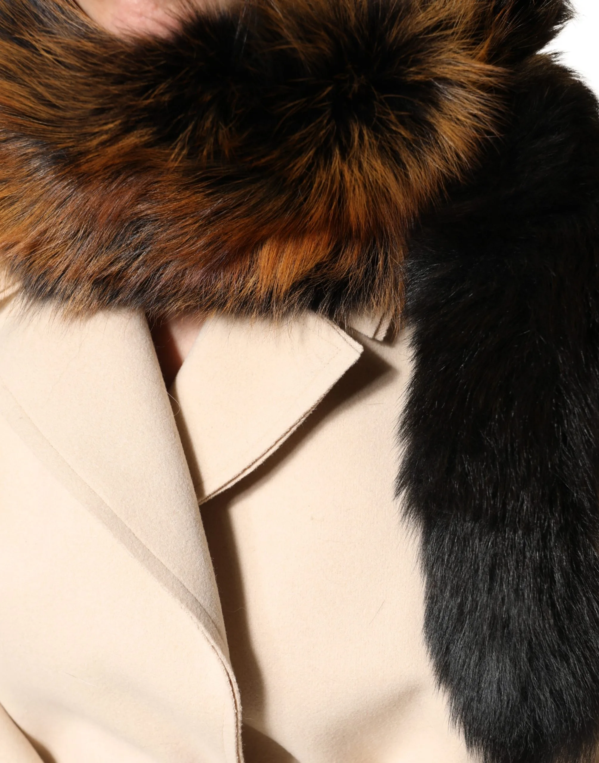 Brown Red Fox Fur Neck Warmer Winter Scarf - Image 3
