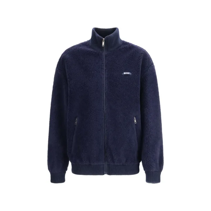 Blue Polyamide Full - Length Jacket