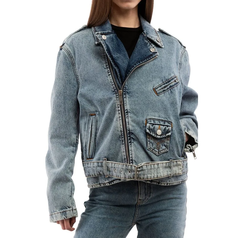 Multicolor Cotton Denim Jacket - Image 2