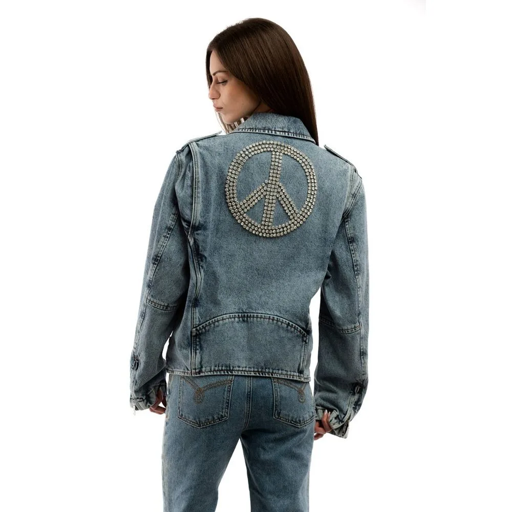 Multicolor Cotton Denim Jacket - Image 3