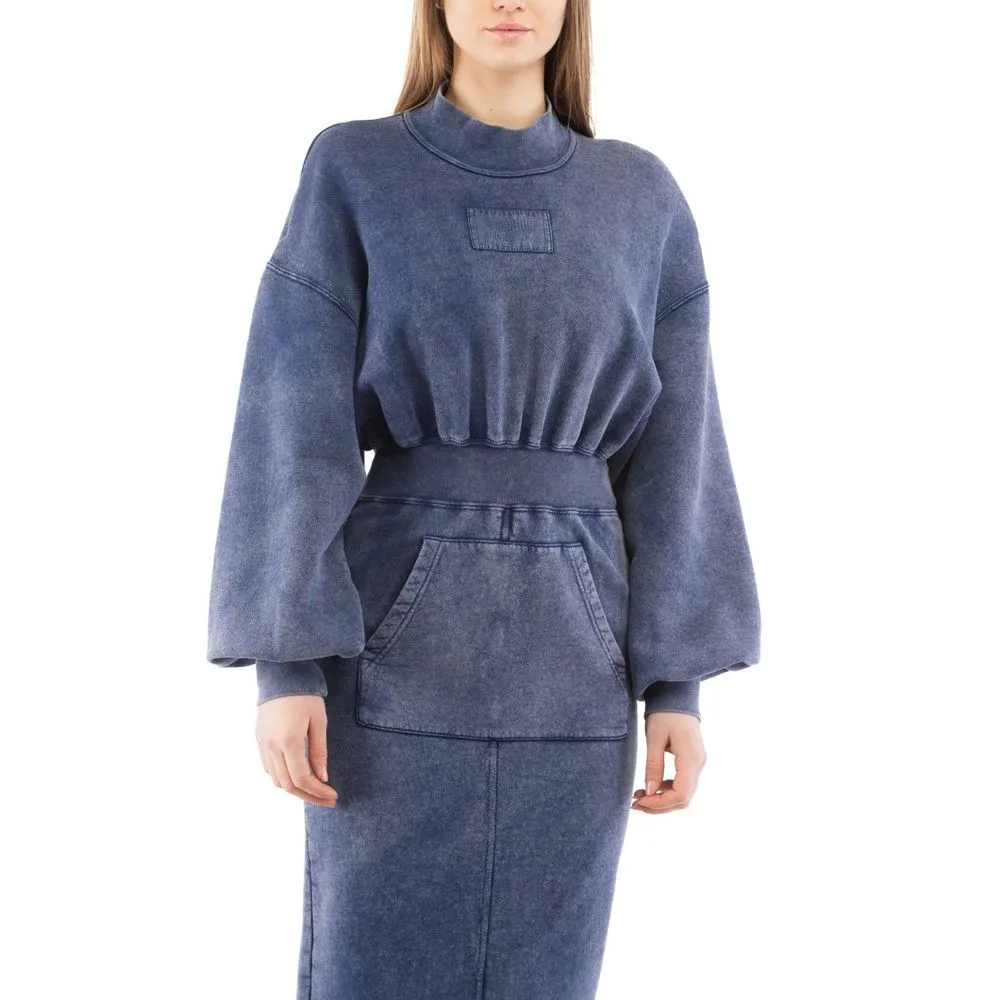 Multicolor Cotton Casual Dress — Blue - Image 2