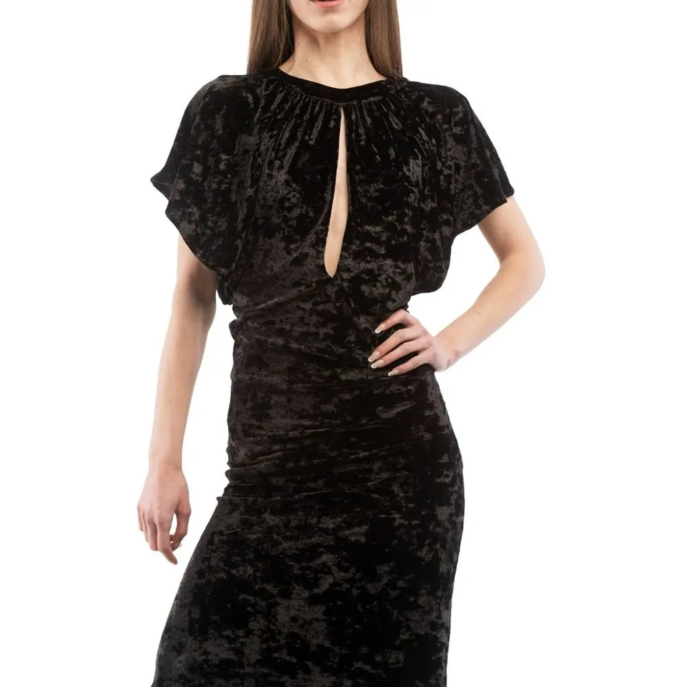 Black Polyester Casual Dress - Image 2