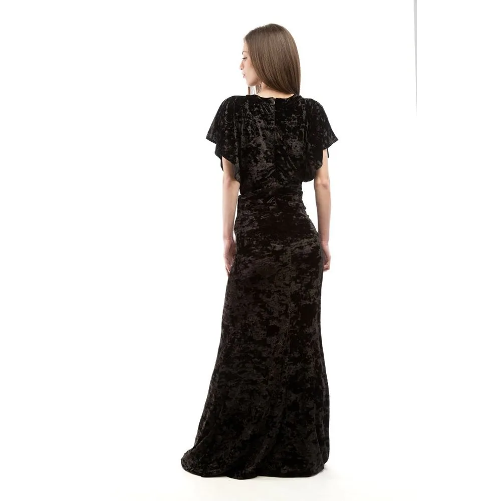 Black Polyester Casual Dress - Image 3