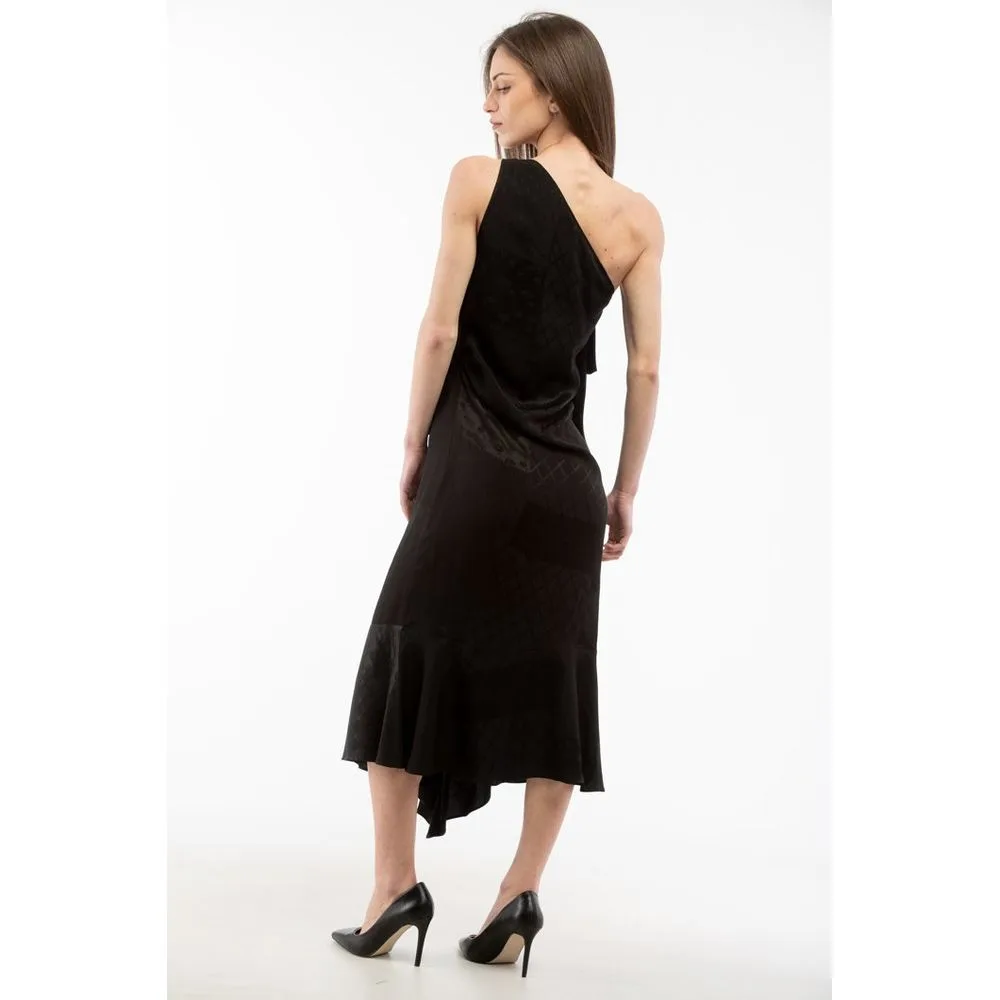 Black Viscose Cocktail Dress - Image 3