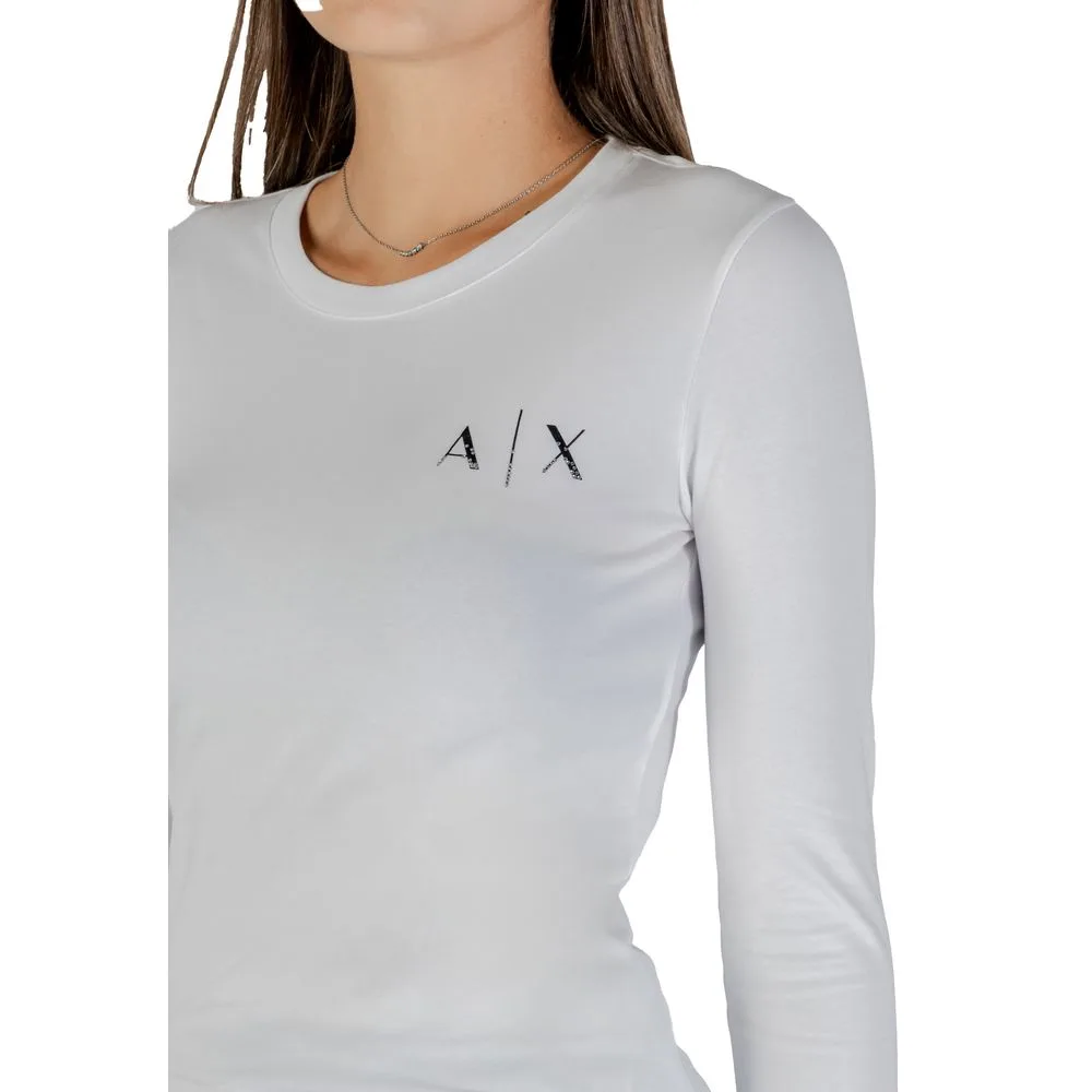 White Cotton Long Sleeve T - Shirt - Image 5
