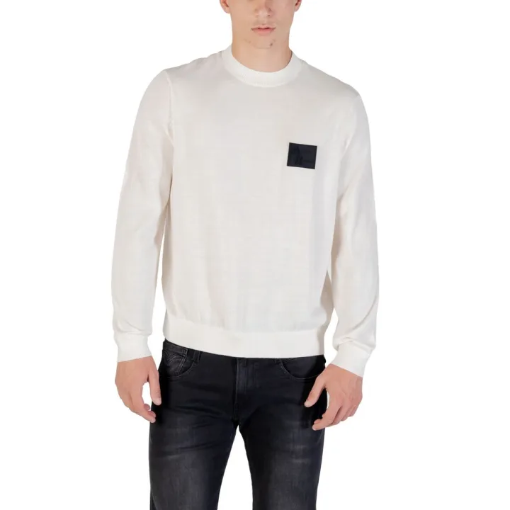White Marabou Sweatshirt