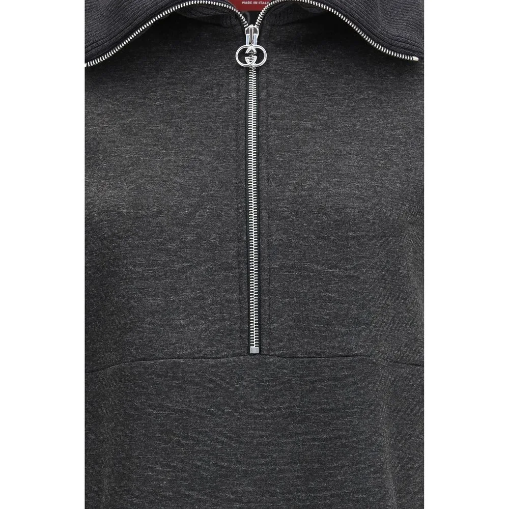 Gray Cotton Casual Dress - Image 3