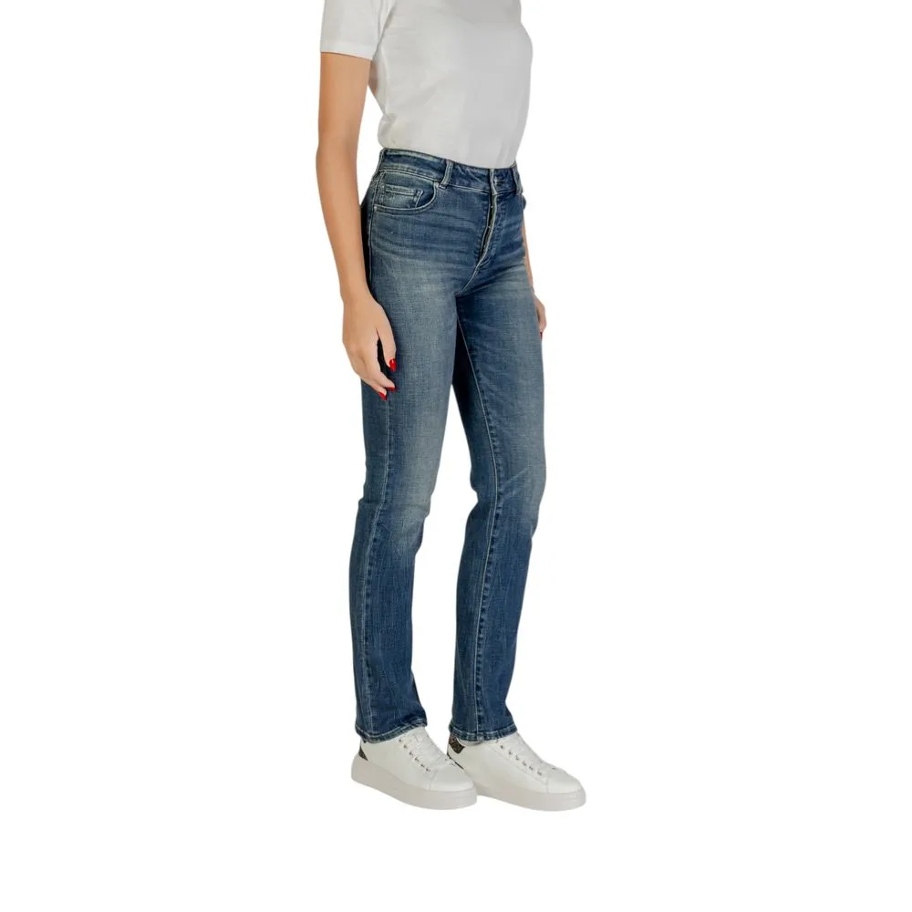 Blue Cotton Skinny Jeans - Image 4