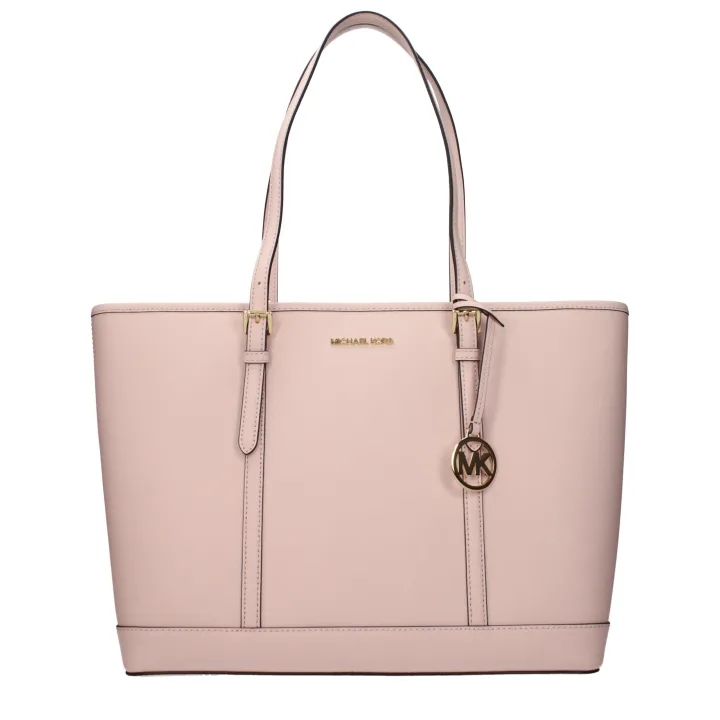 Pink Leather Shoulder Bag