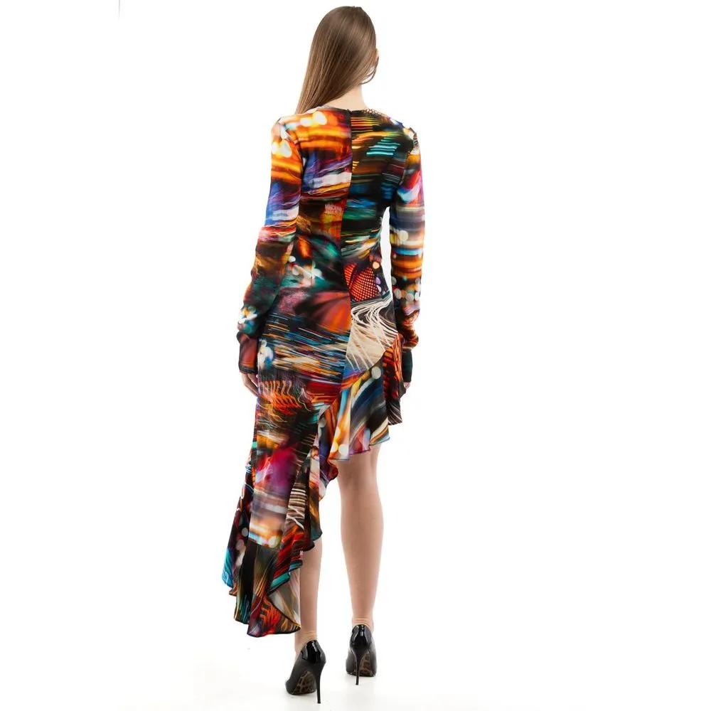 Multicolor Viscose Casual Dress - Image 3