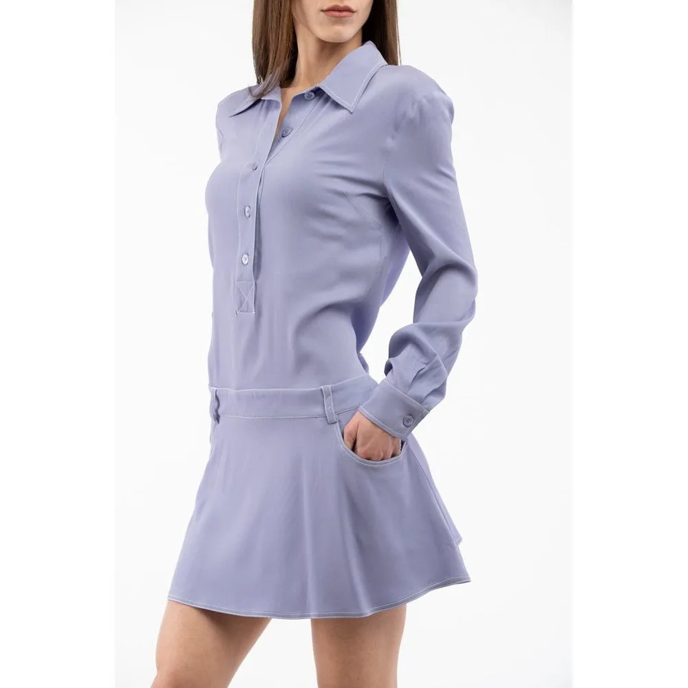 Multicolor Marabou Casual Dress — Lilac - Image 2