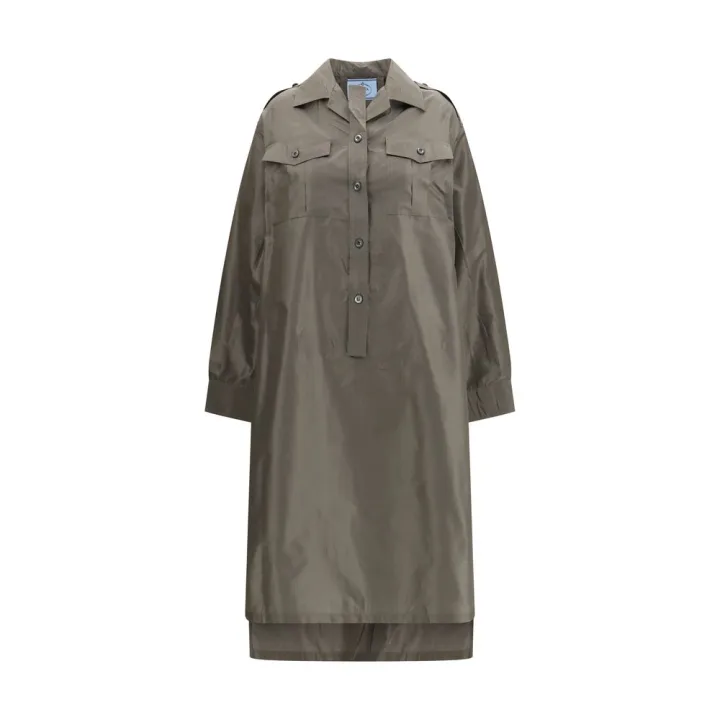 Bicolor Silk Casual Dress