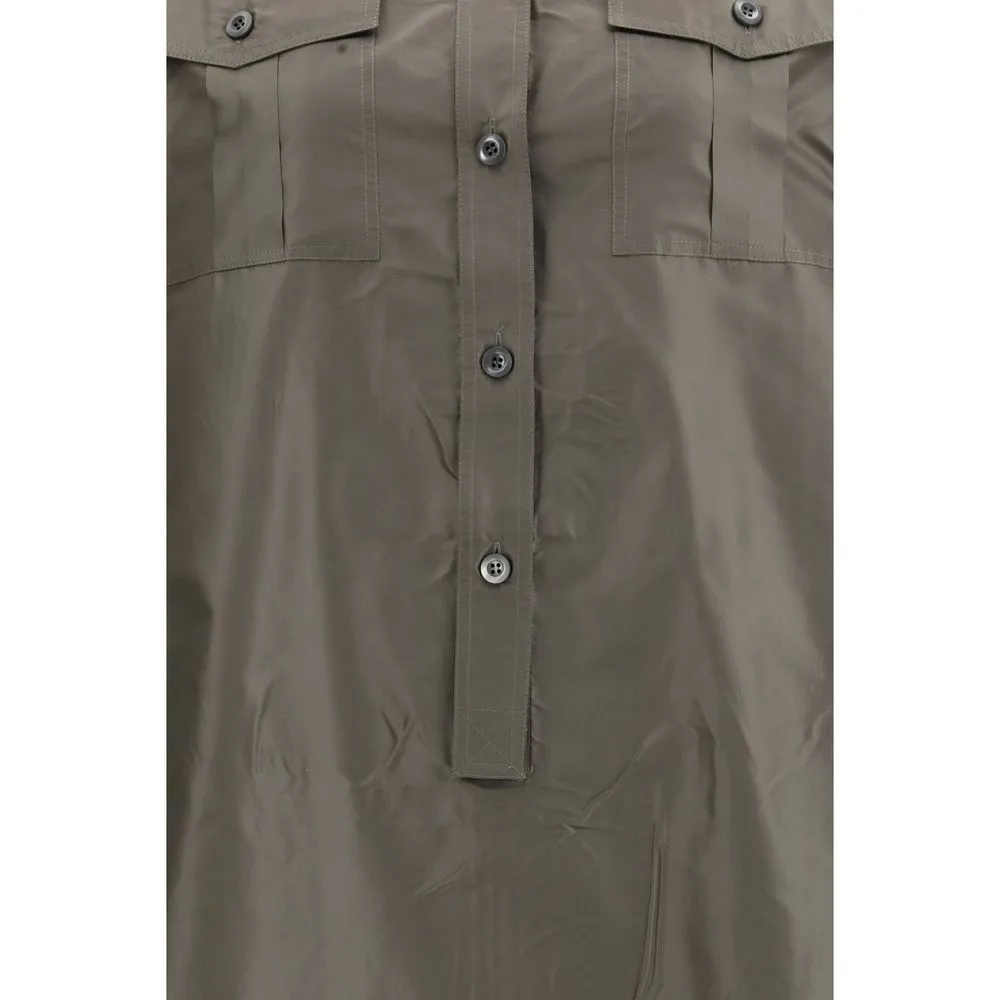 Bicolor Silk Casual Dress - Image 3
