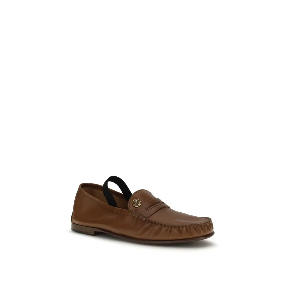 Brown Lamb Ovis Aries Slip - On Loafers - Image 2