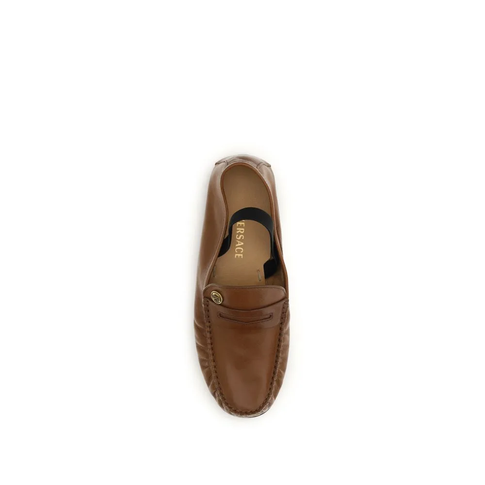 Brown Lamb Ovis Aries Slip - On Loafers - Image 4